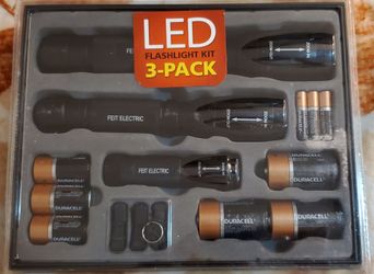Feit Electric LED Flashlight 3-Pack Kit