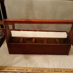 PRIMITIVE RUSTIC FARMHOUSE TOTE BOX CADDY