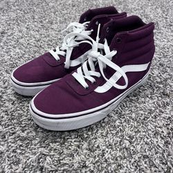 Women’s Size 7 Maroon High Top Vans