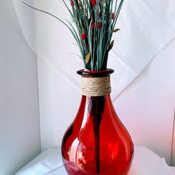 Red Vase