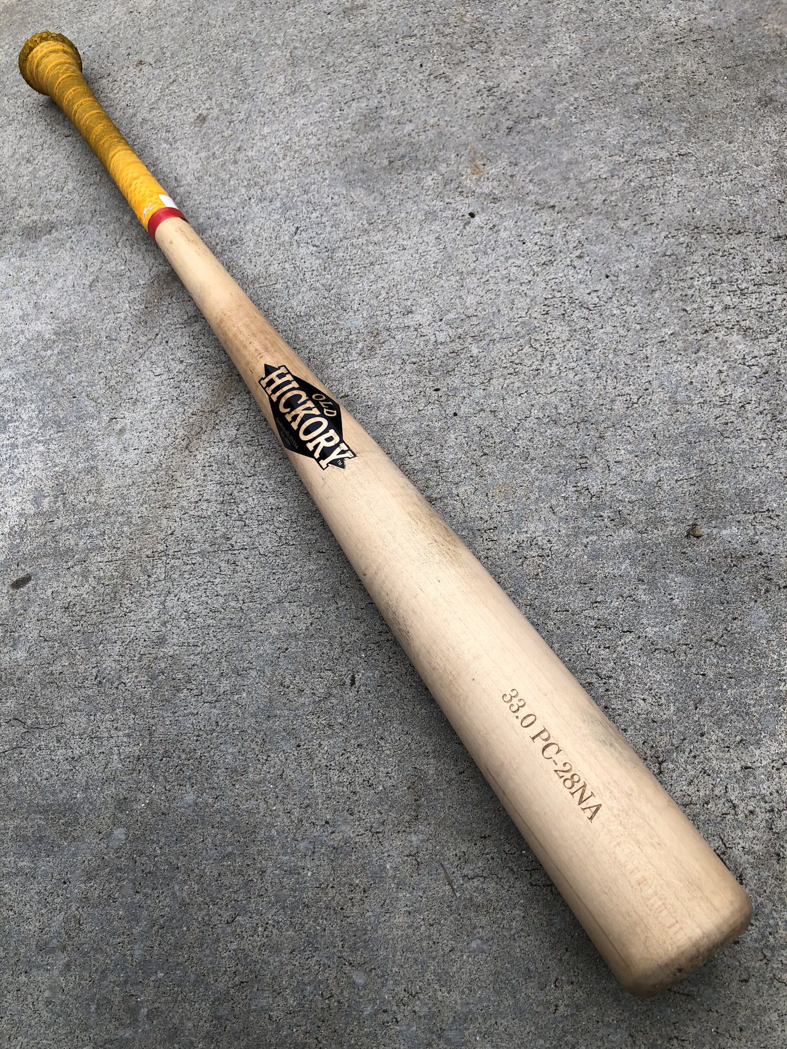 Hickory PC-28NA Baseball Wood Bat Sz  33” In Excellent Condition Have More Equipment $100 firm