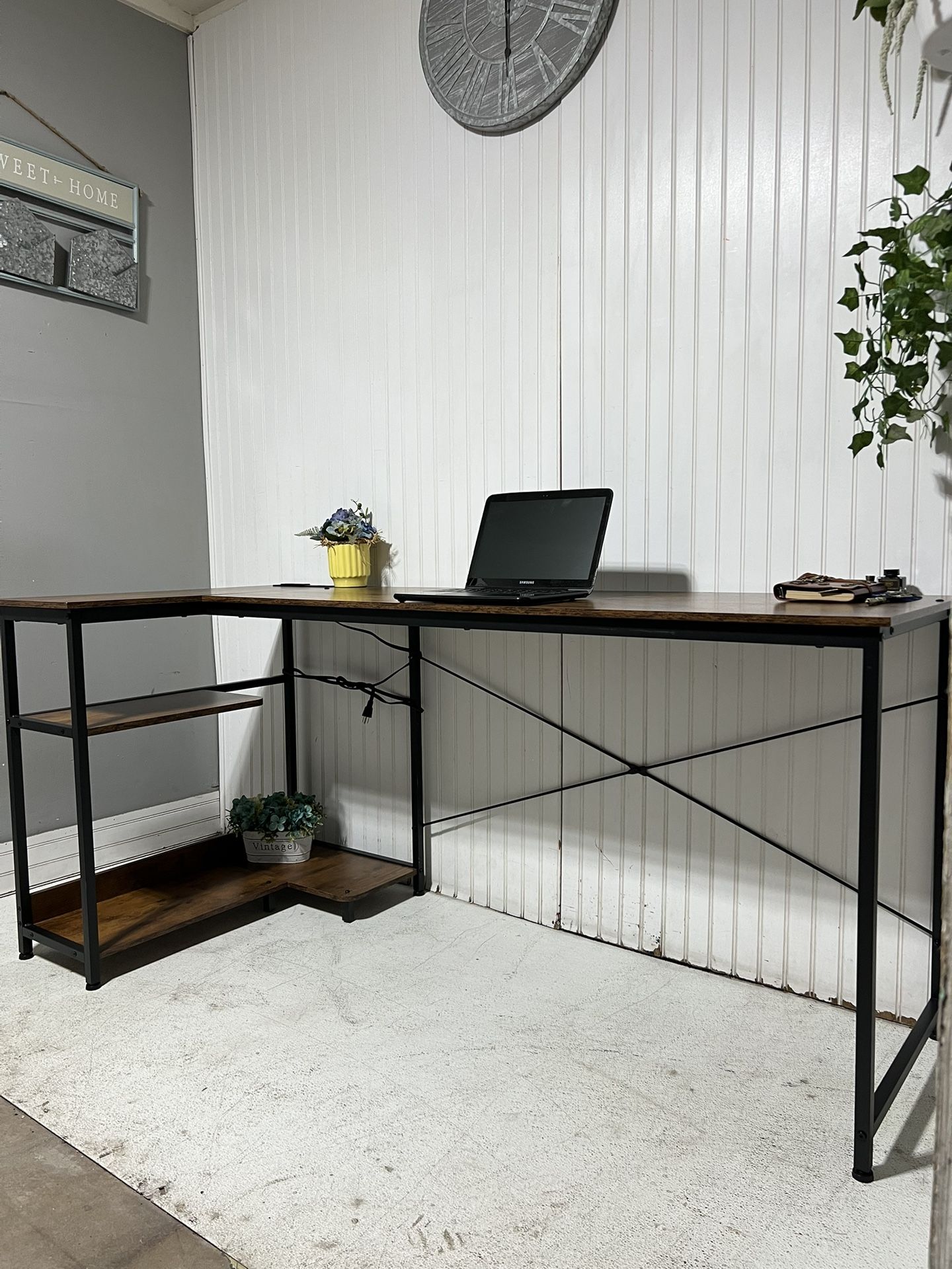Corner Desk, L Shape Desk, Escritorio 