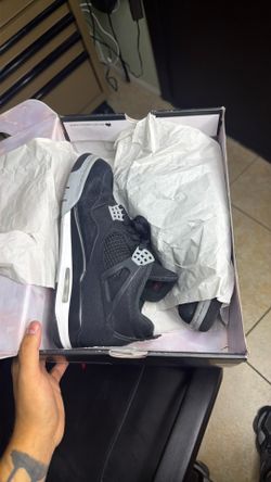 Jordan 4 Black canvas