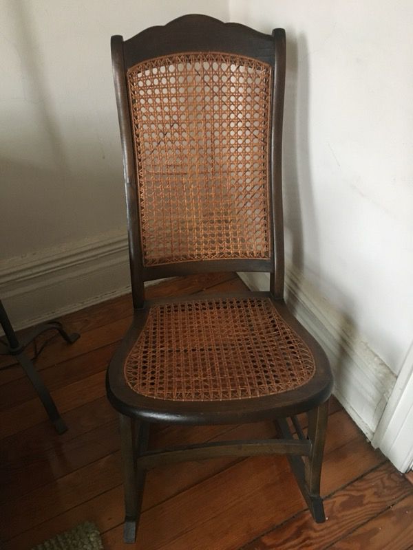 Vintage Wicker Rocking Chair - Small
