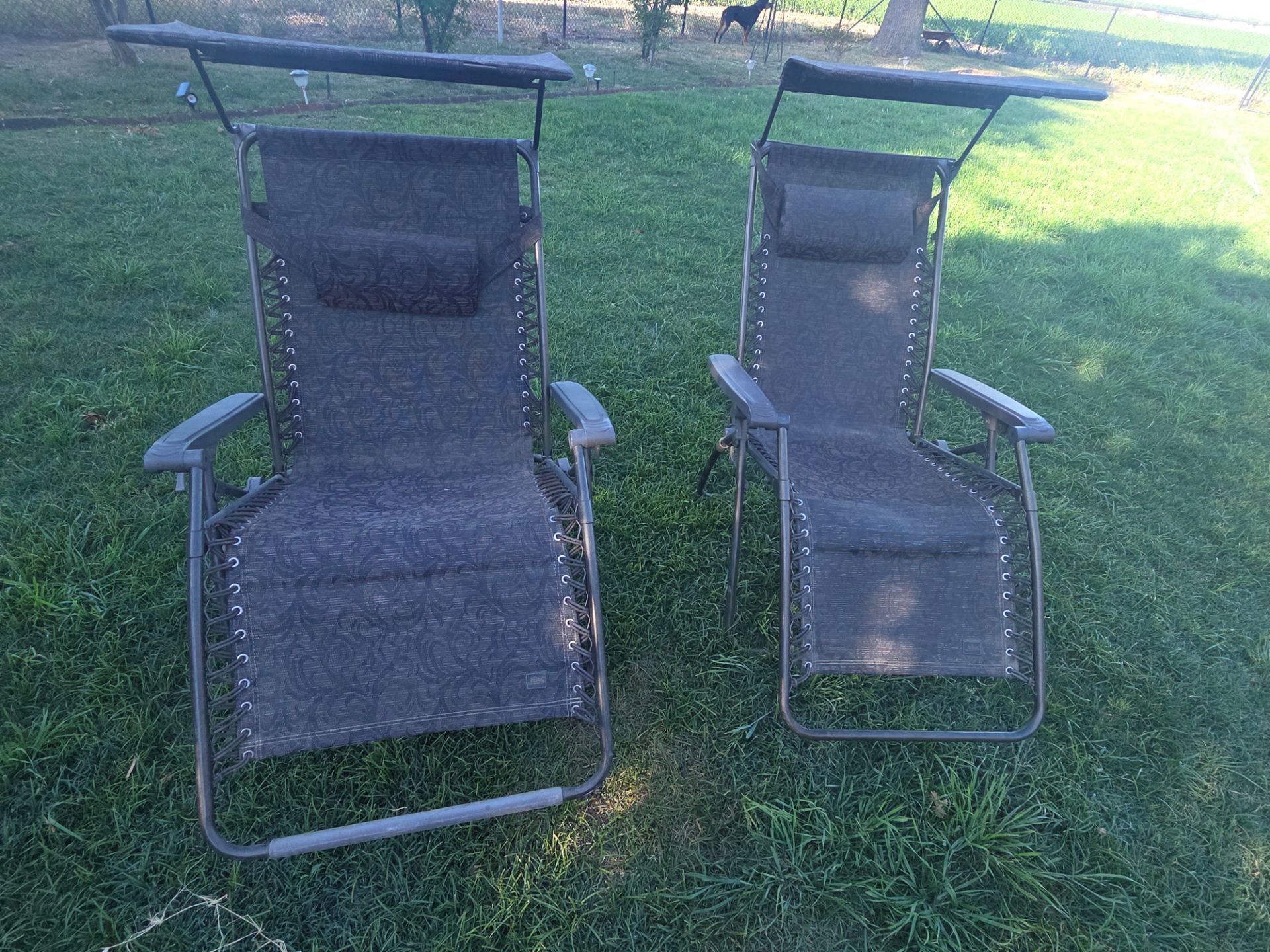 2 Zero Gravatiy chairs.