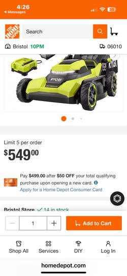 Ryobi Self Propelled Lawnmower