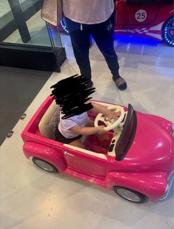 Pink ride on electric kids car
