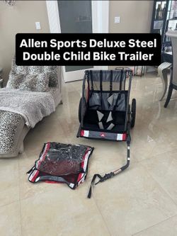Allen Sport Deluxe Steel Double Child Bike Trailer (1 Available)