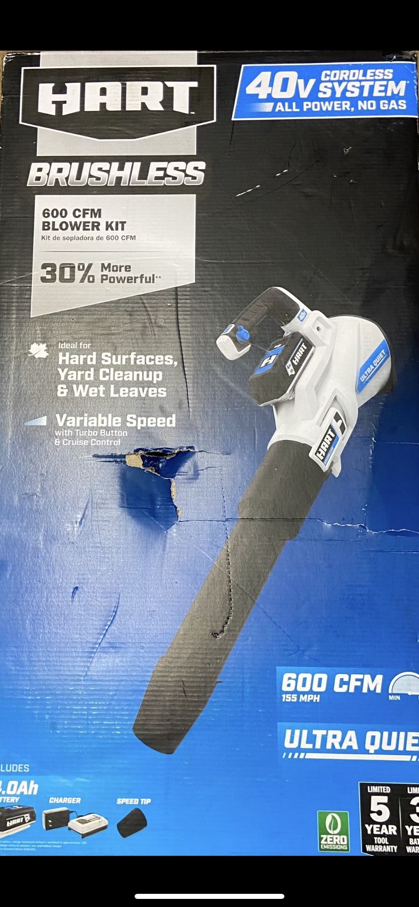 Hart 600 Cfm 40v Blower!