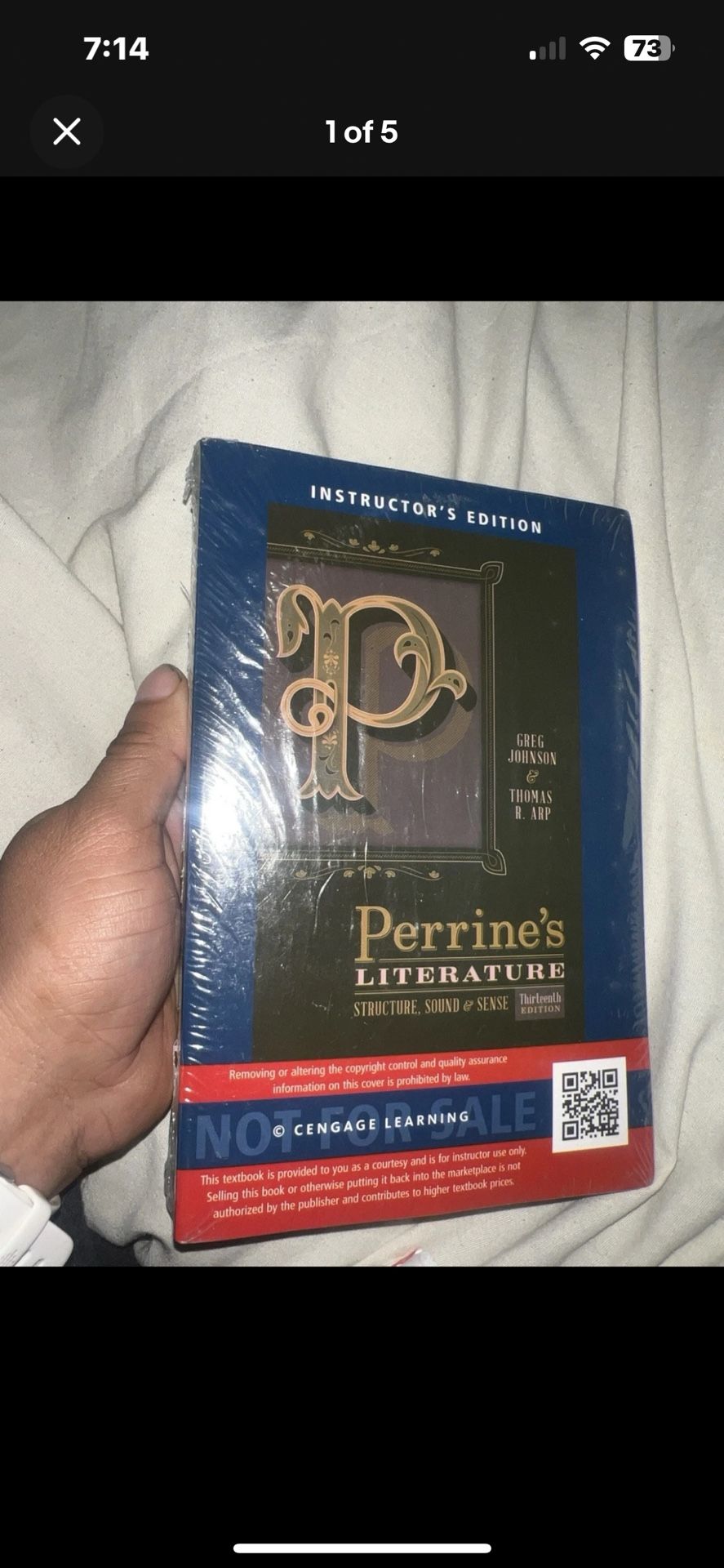 Perrine's Literature Structure Sound and Sense 13th AP Edition Hardcover NEW