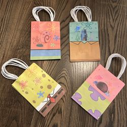 16pcs SpongeBob Square Pants Themed Party Bags