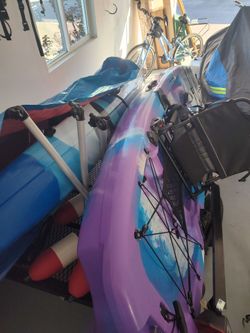 2 Brooklyn Kayaks Paddle Boards with Trailer and Stabilizers
