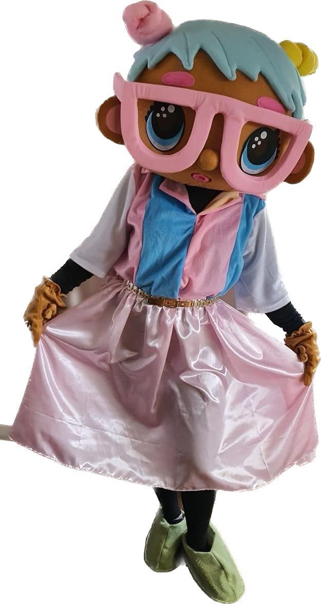 Cute Big Eyed Girl From LOL Paradie birthday Mascot Costume Cosplay Dress Adult