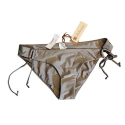 Bellissima Bikini Bottom Platinum Khaki With Tie Adjustable Sides *NEW WITH TAGS* Retails for $70