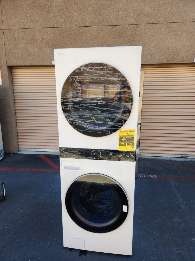LG ThinQ Stackable Washer And Gas Dryer