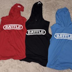 Battle Sleeveless Hoodies ( Sold Separate Too) 