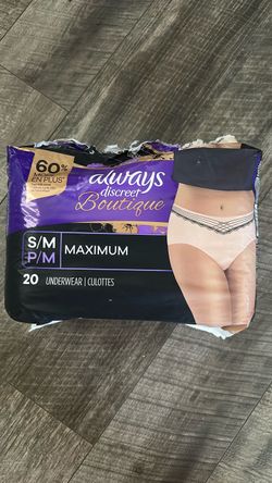 Always Discreet Boutique Underwear S/M 20 Count