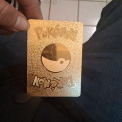 Gold Pokemon Card Laura's With Gmax Pump Attack 