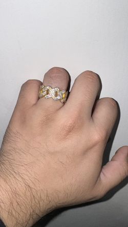 Moissanite Cuban Ring