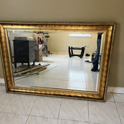 Large Antique Gold Mirror