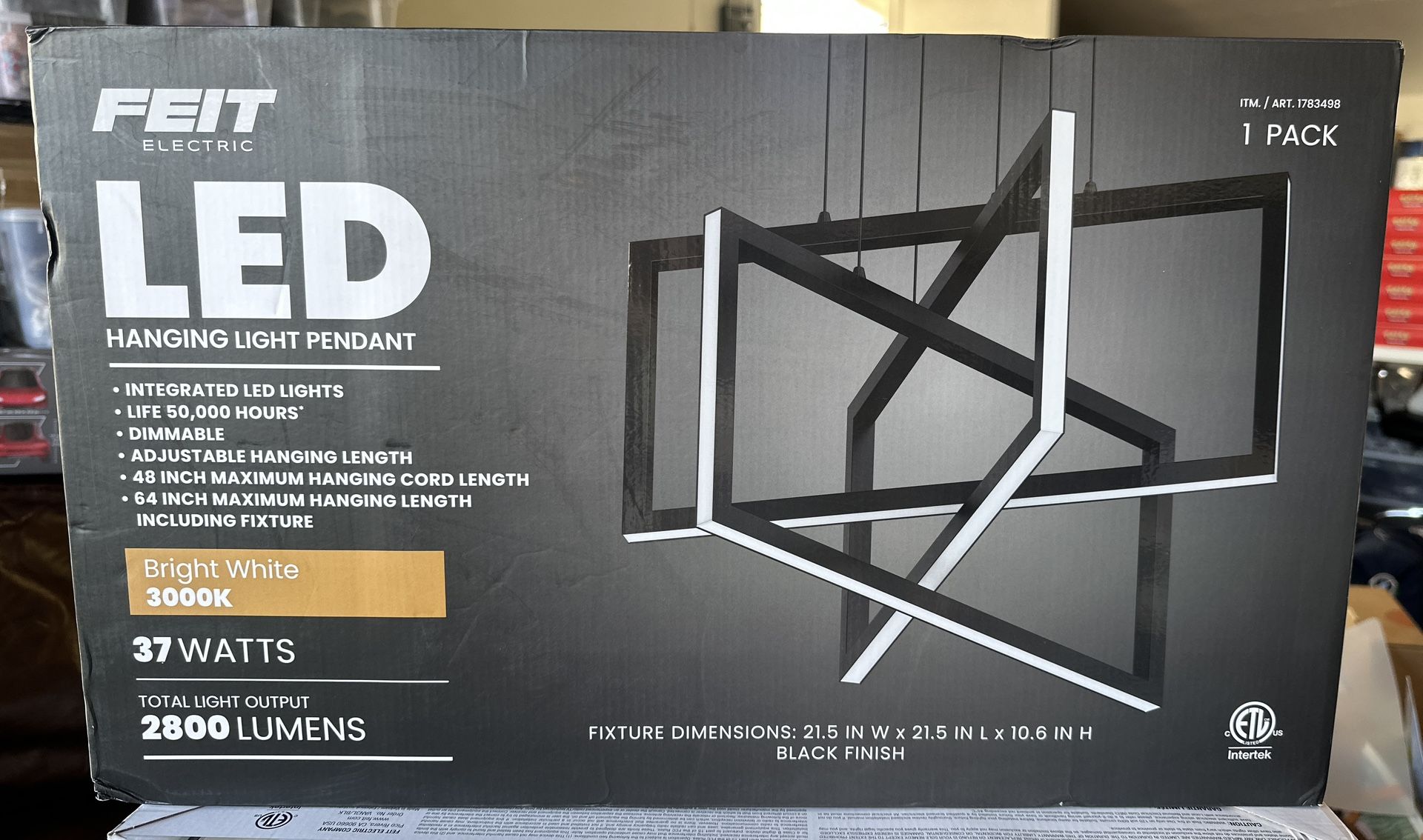 FEIT LED HANGING LIGHT PENDANT