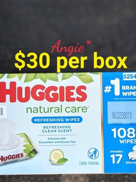 Huggies Natural Care Baby Wipes Cucumber