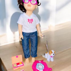 Our Generation Doll + Accessories + Pet (Nodollincluded)