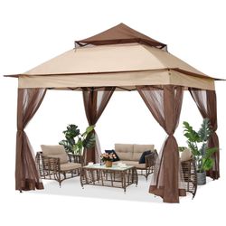 11' x 11' Pop-Up Gazebo with Mosquito Netting