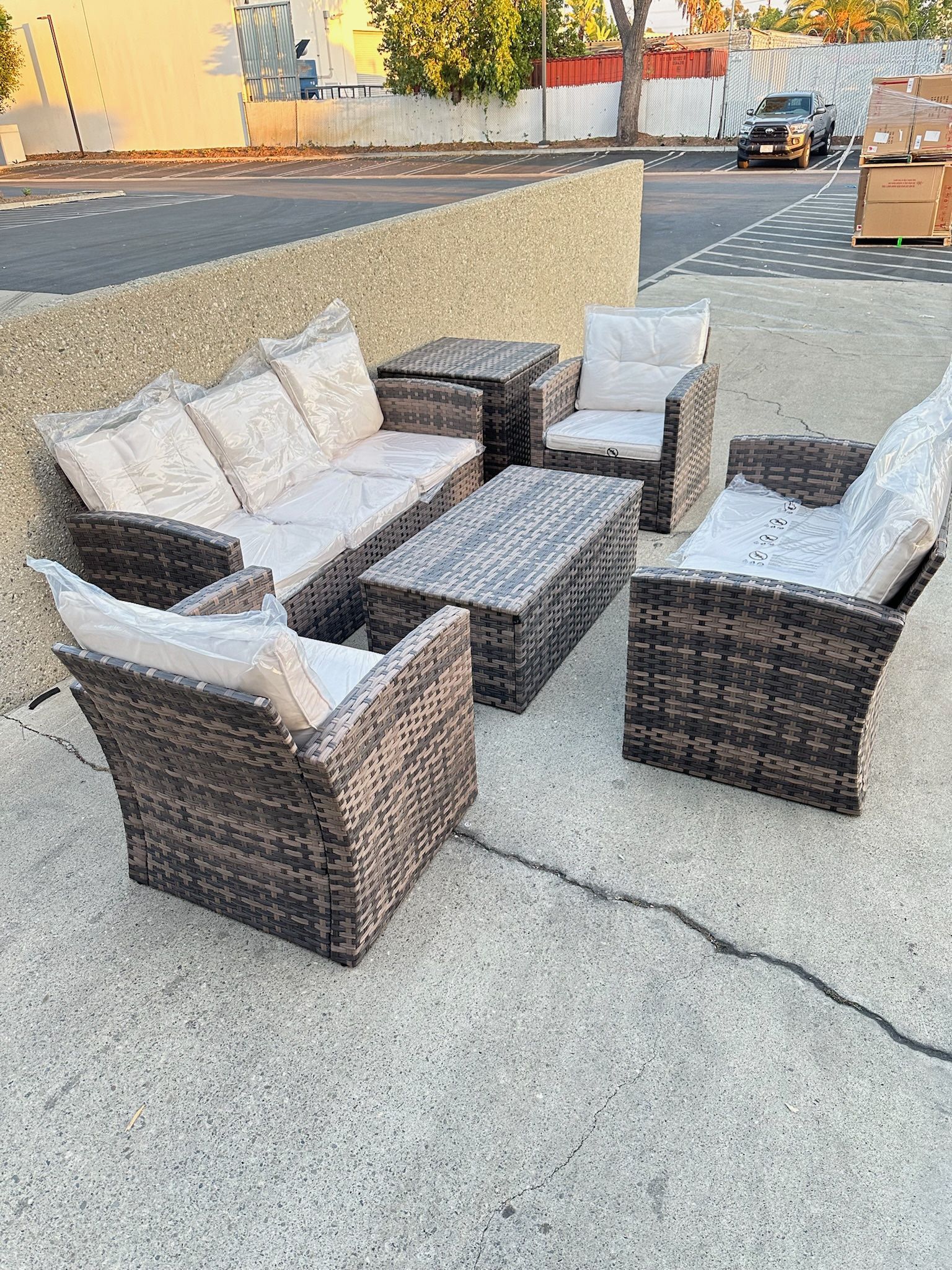 6pc Outdoor Patio Conversational Furniture Set