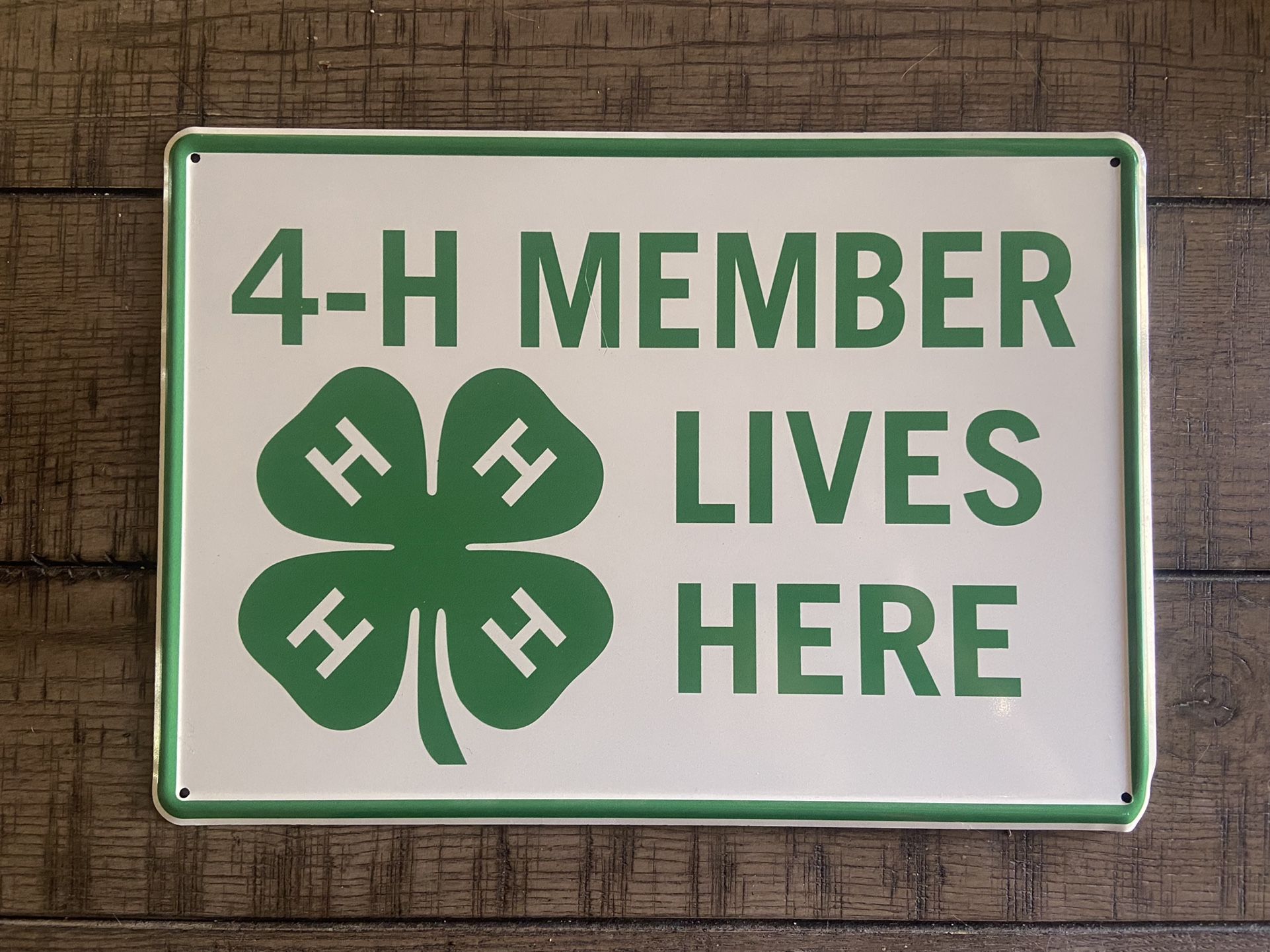 Metal 4-H Sign