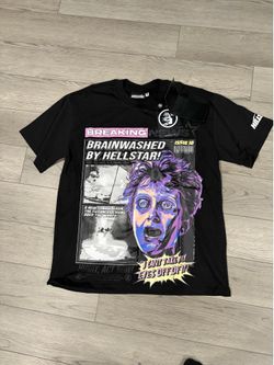 black hell star shirt size small