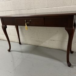 Cherry Wood Console Sofa Table - Thomasville 