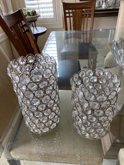 Elegant Silver Candle Holders