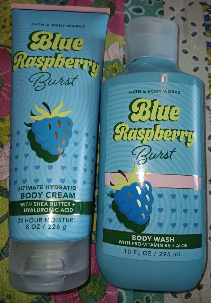 Bath And Body Works Blue Raspberry Burst Bundle