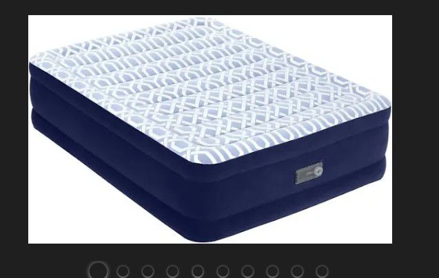 queen size air mattress bestway with preventative leak and internal pump