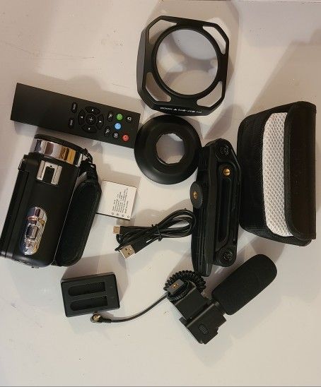 5K Video Camera 64MP Camcorder IR Night Vision Vlogging Camera 18X Zoom WiFi Digital Camera