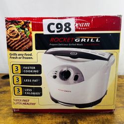 Sunbeam Rocket Indoor Grill Model RG24 New Grill Only