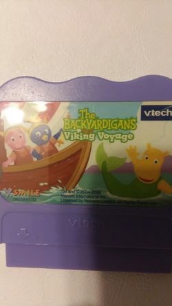 Vtech smile cartridge the backyard Digans Viking voyage