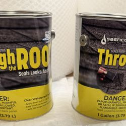 Clear Waterproof Roof Sealant  Elastomeric 14004 Sashco (2 gallons)