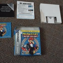 BOX ONLY NO GAME Players Choice Nintendo Mario Kart Super Circuit GBA GameBoy