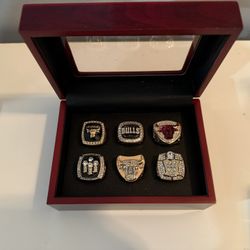 Michael Jordan Chicago Bulls Championship Rings (Set of 6)