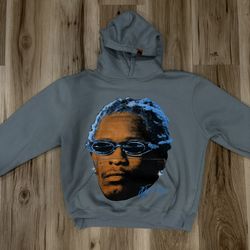 Grey young thug hoodie
