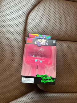 PINK NeeDoh Jelly Squish 100% AUTHENTIC Nee Doh Sparkle Jellyfish Squishy