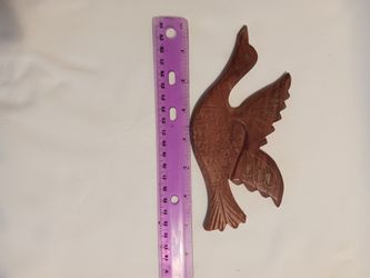 Handmade Wood Bird With Inlays