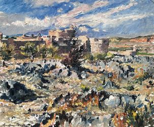 Castle Amid an Arid Landscape