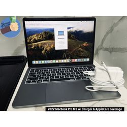 MacBook Pro M2 2022 Laptop w/ AppleCare+ Warranty & Charger | Excellent Condition💻