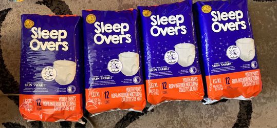 Sleep Overs Youth Pants LG/XL – 4 Packs