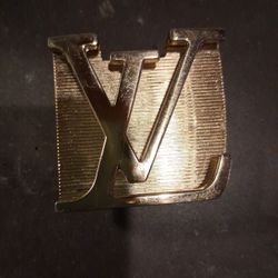 Louis  Vuitton Belt Buckle And Belt