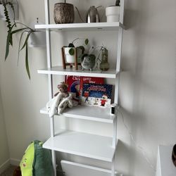 2 bookcases 72.5" H x 24" W Steel Ladder Bookcase