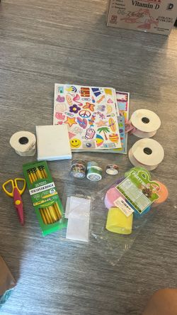 Assorted craft supplies